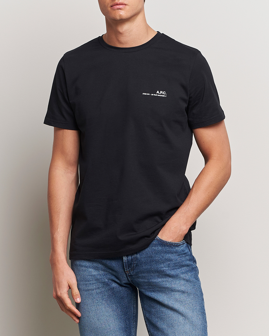 Uomini | T-shirt | A.P.C. | Item T-Shirt Black