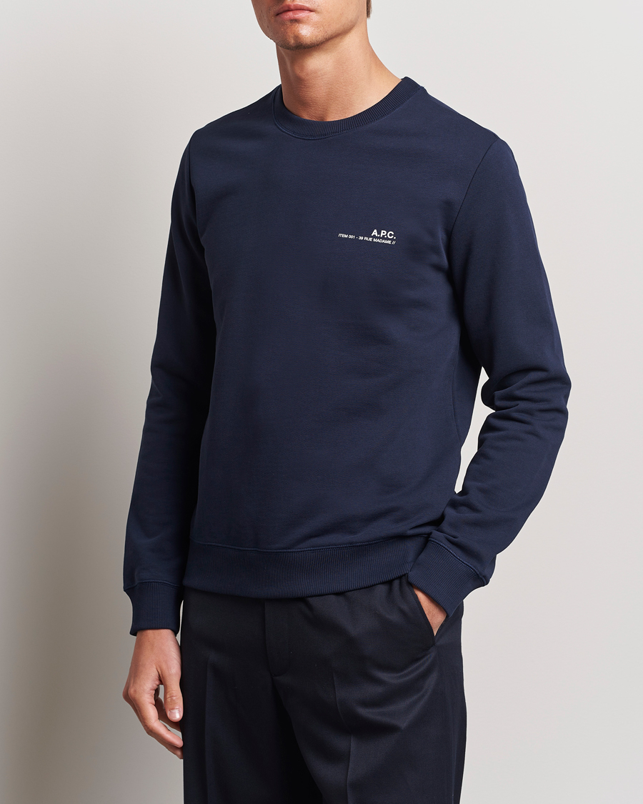 Uomini | 40% di sconto | A.P.C. | Item Sweatshirt Navy