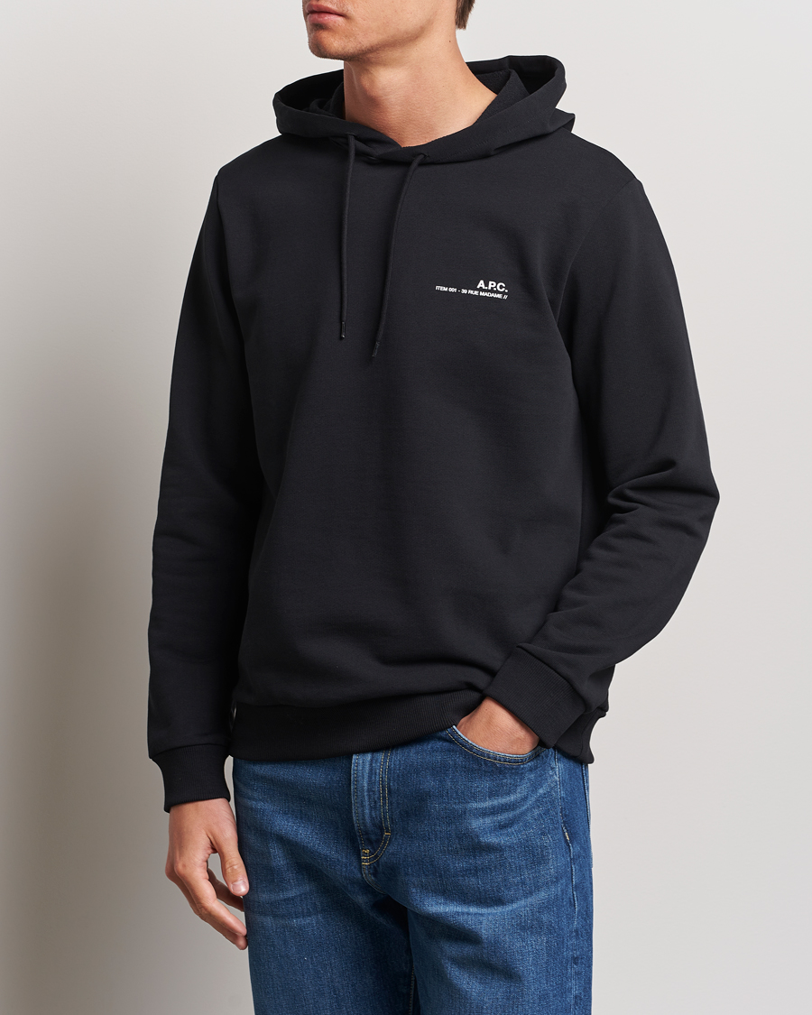 Uomini | Maglieria | A.P.C. | Item Hoodie Black