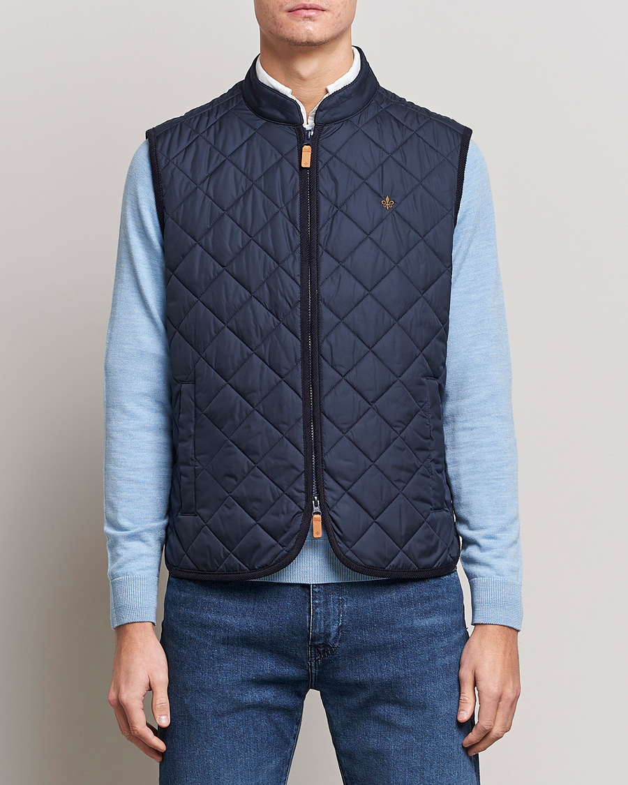 Uomini | Gilet | Morris | Teddy Quilted Vest Old Blue