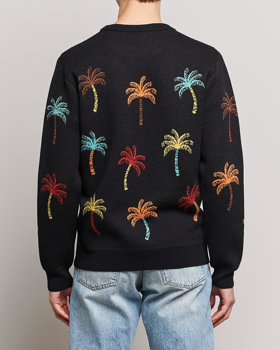Uomini | Maglieria | Alanui | Palm Tree Jacquard Sweater Black