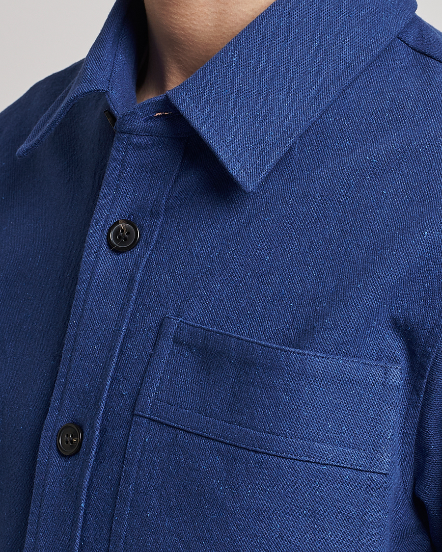 Uomini | Camicie | A.P.C. | Basile Cotton Shirt Jacket Navy