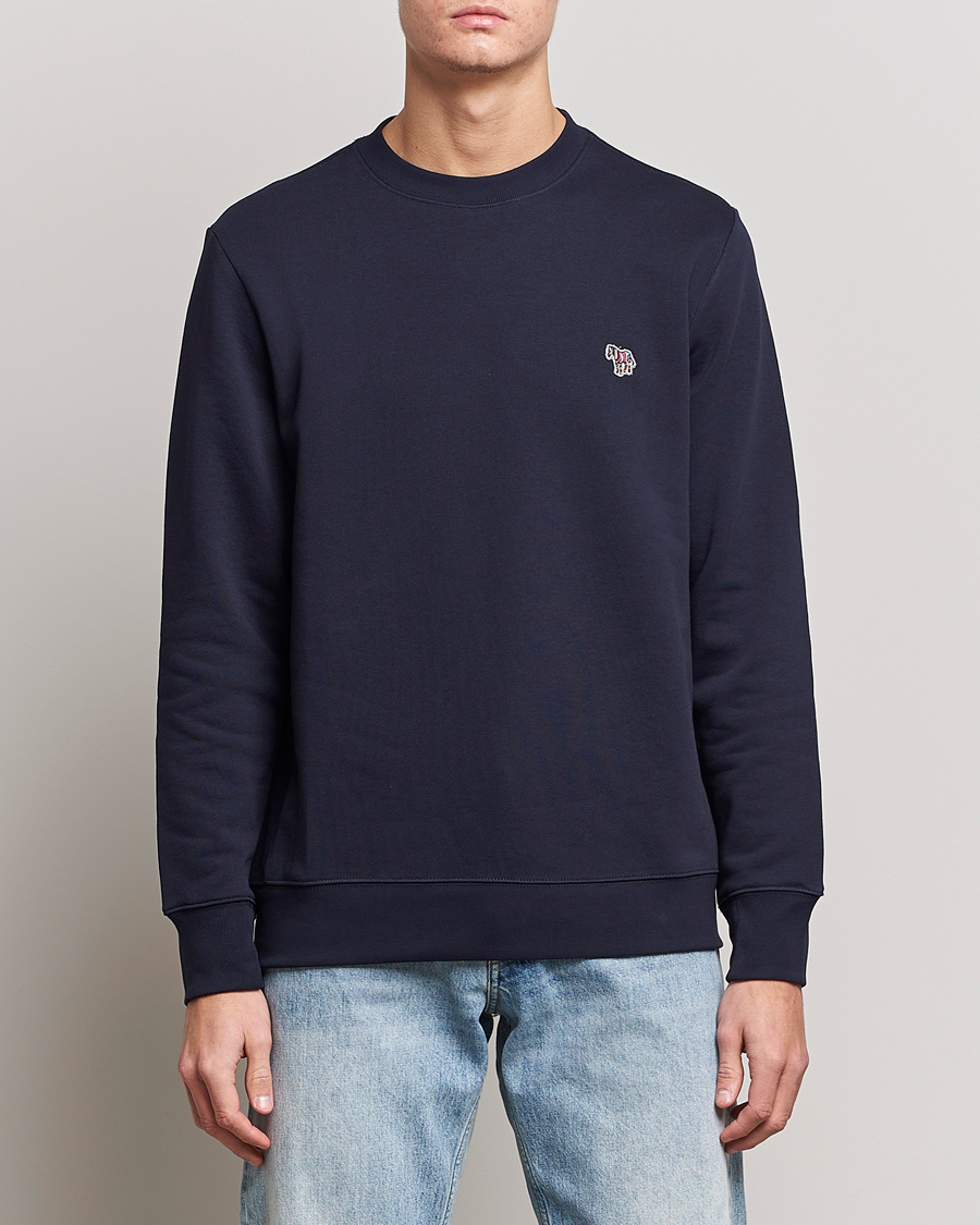 Uomini | Maglieria | PS Paul Smith | Zebra Organic Cotton Sweatshirt Navy