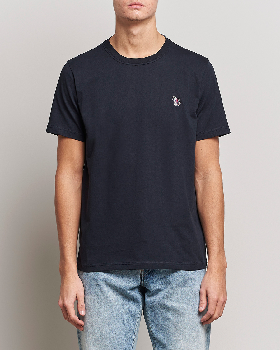 Uomini | PS Paul Smith | PS Paul Smith | Organic Cotton Zebra T-Shirt Navy