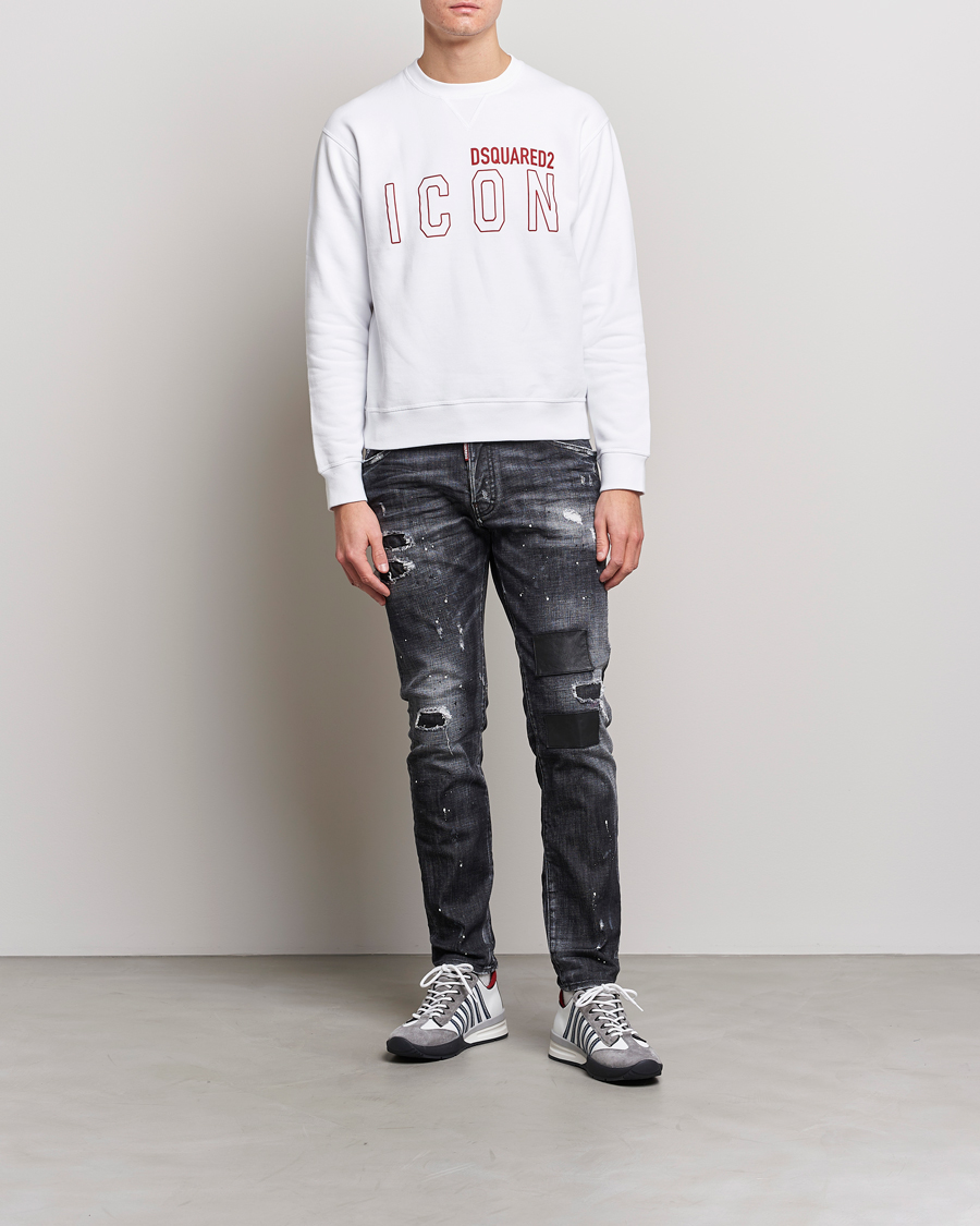 Uomini | Jeans | Dsquared2 | Skater Jeans Medium Black Wash
