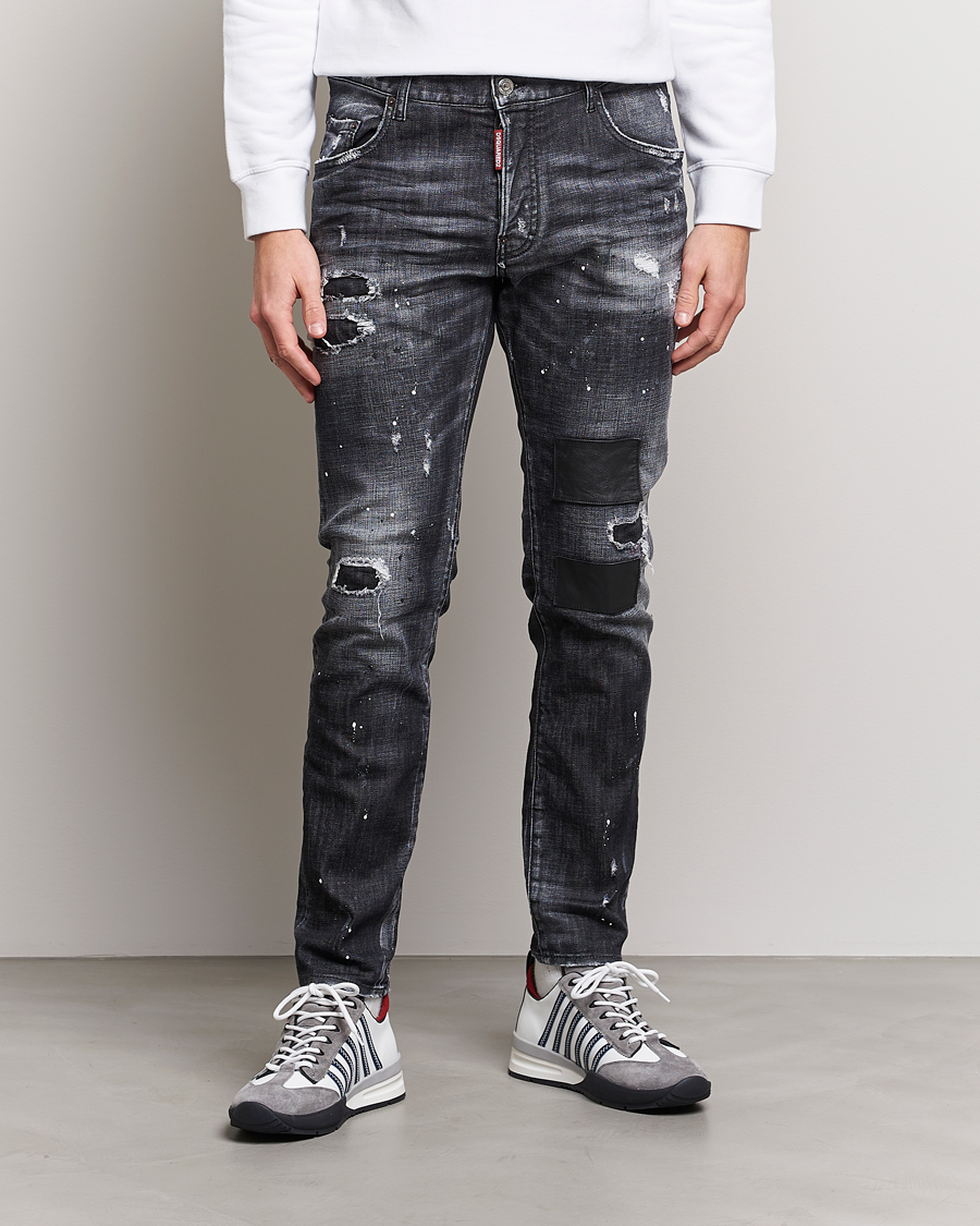 Uomini | Jeans | Dsquared2 | Skater Jeans Medium Black Wash