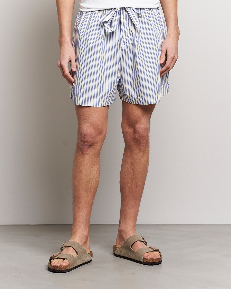 Uomini | Abbigliamento loungewear | Tekla | Poplin Pyjama Shorts Skagen Stripes