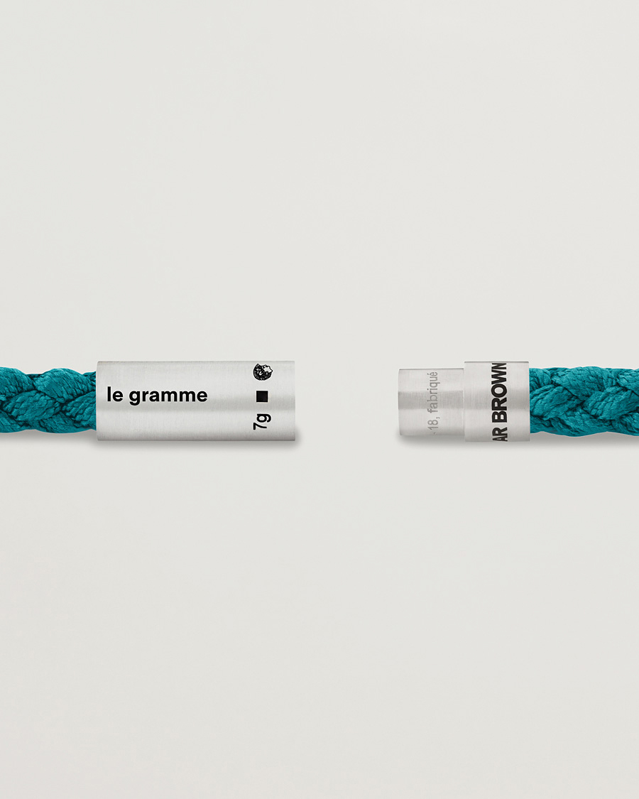 Uomini | LE GRAMME | LE GRAMME | x Orlebar Brown Nato Bracelet Navy/Teal