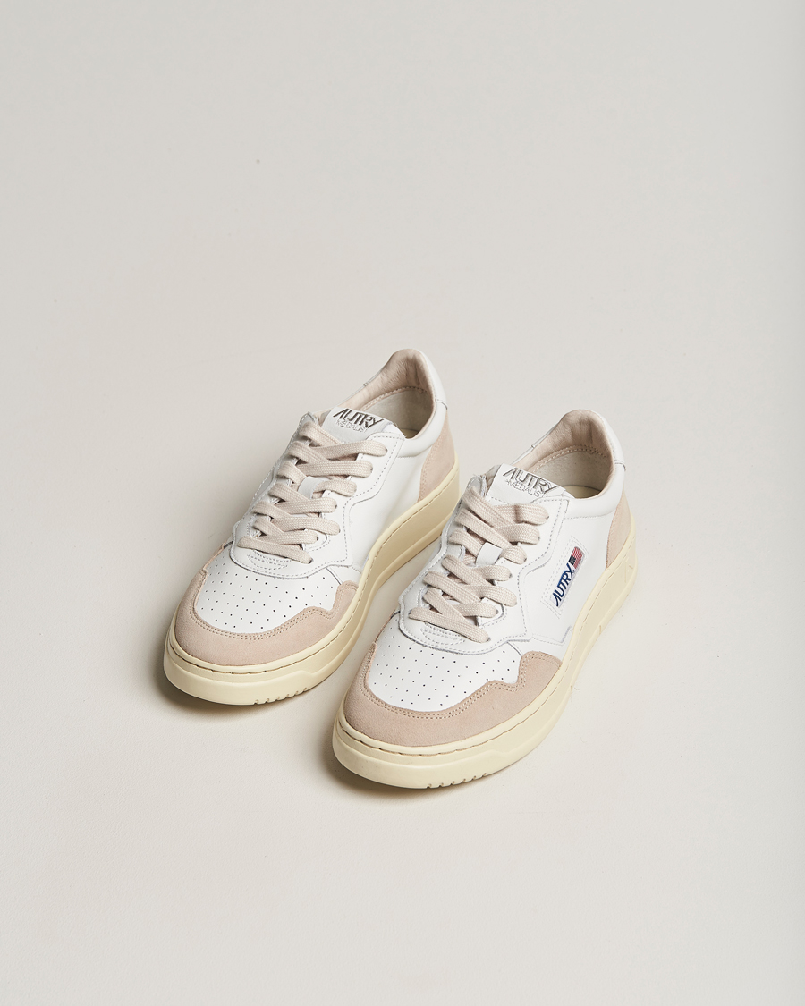 Uomini | Sneakers bianche | Autry | Medalist Low Leather/Suede Sneaker White