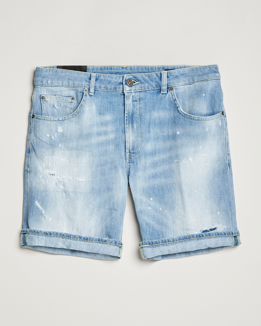 Uomini | Pantaloncini | Dondup | Derick Bull Denim Shorts Light Blue