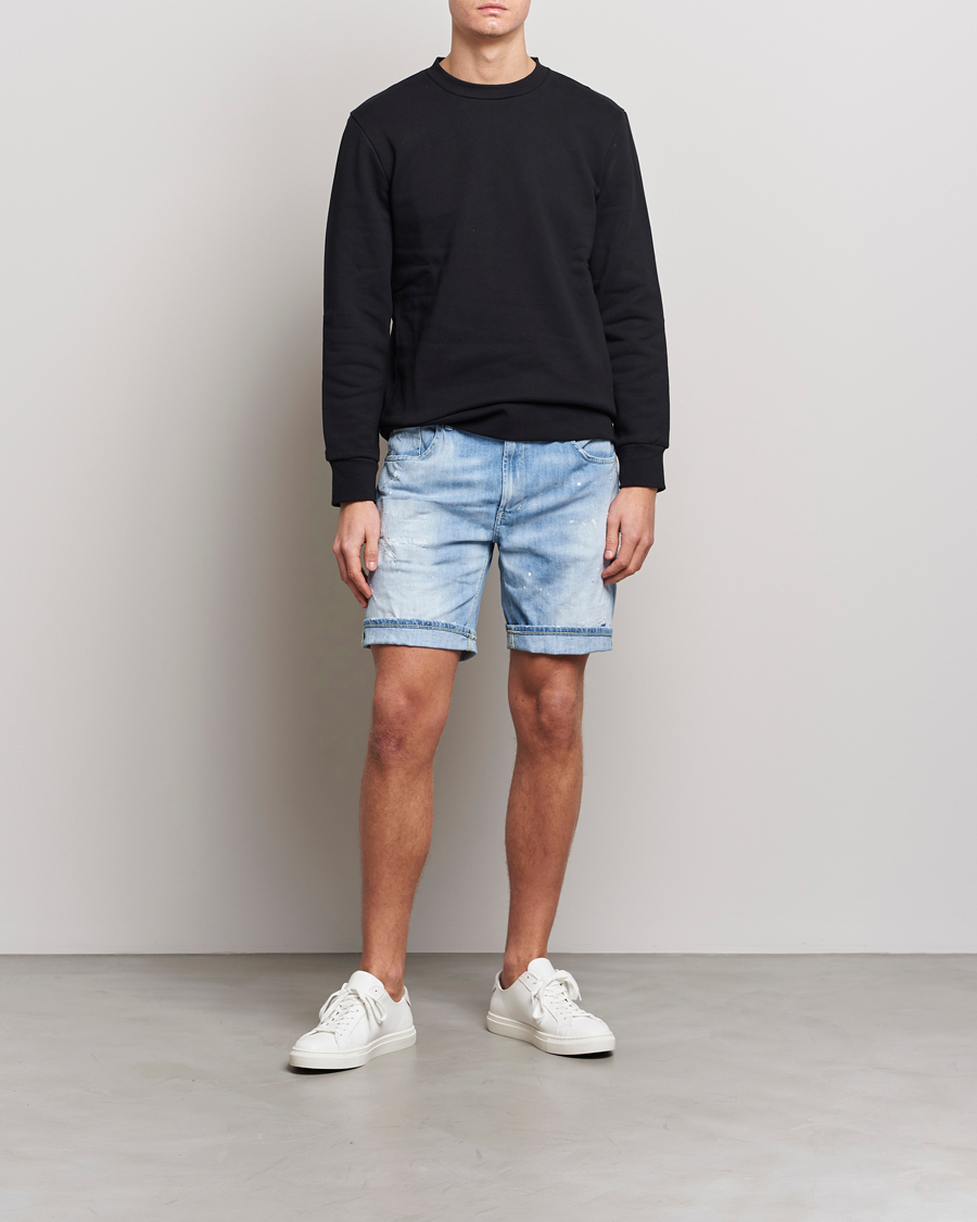 Uomini | Pantaloncini | Dondup | Derick Bull Denim Shorts Light Blue