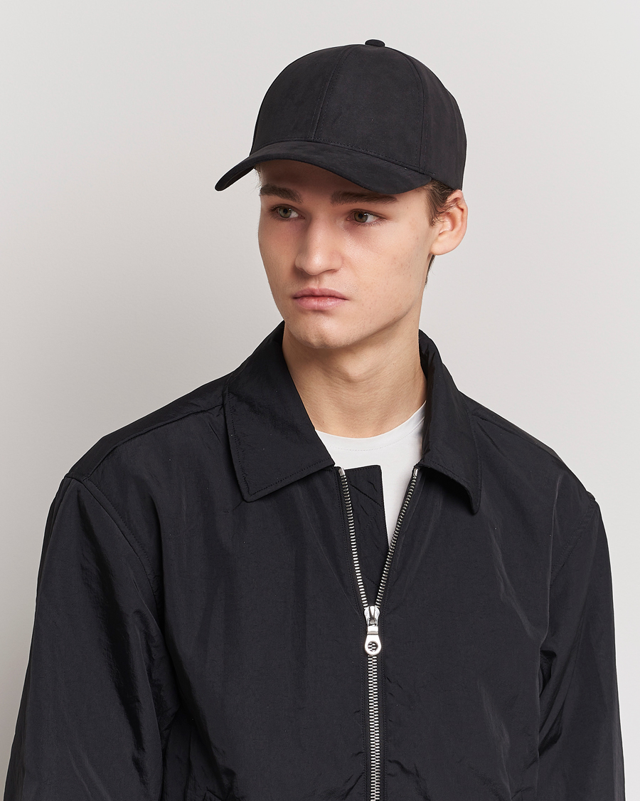 Uomini | Varsity Headwear | Varsity Headwear | Alcantara Baseball Cap Notte Black