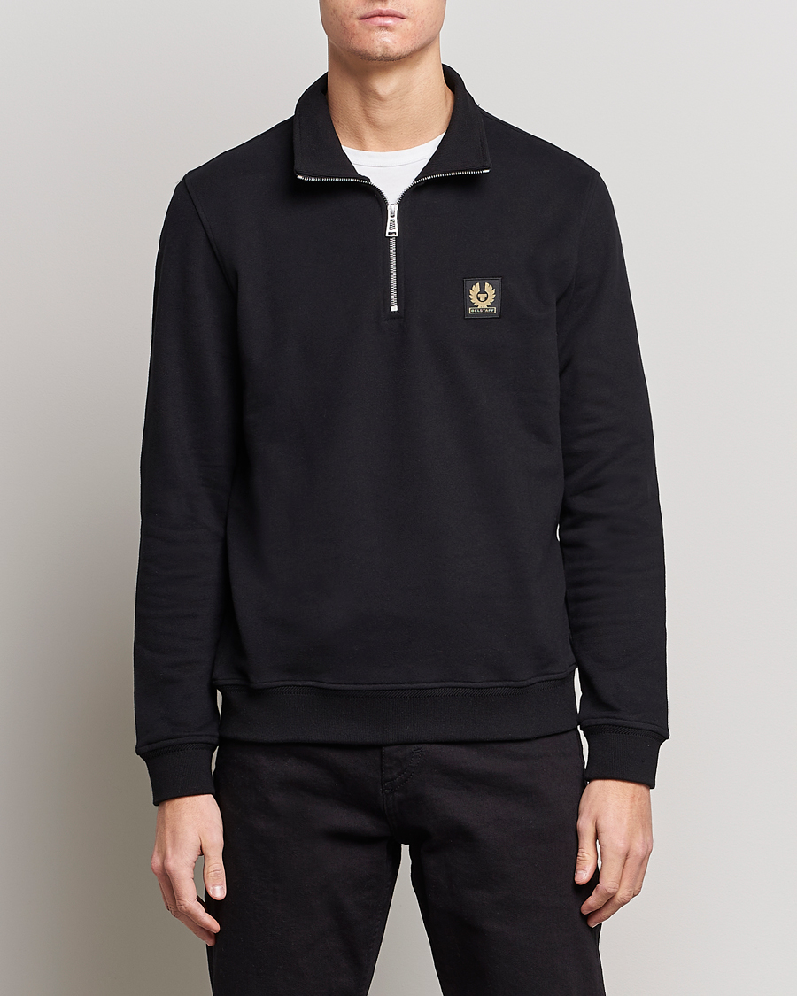 Uomini |  | Belstaff | Signature Half Zip Sweatshirt Black