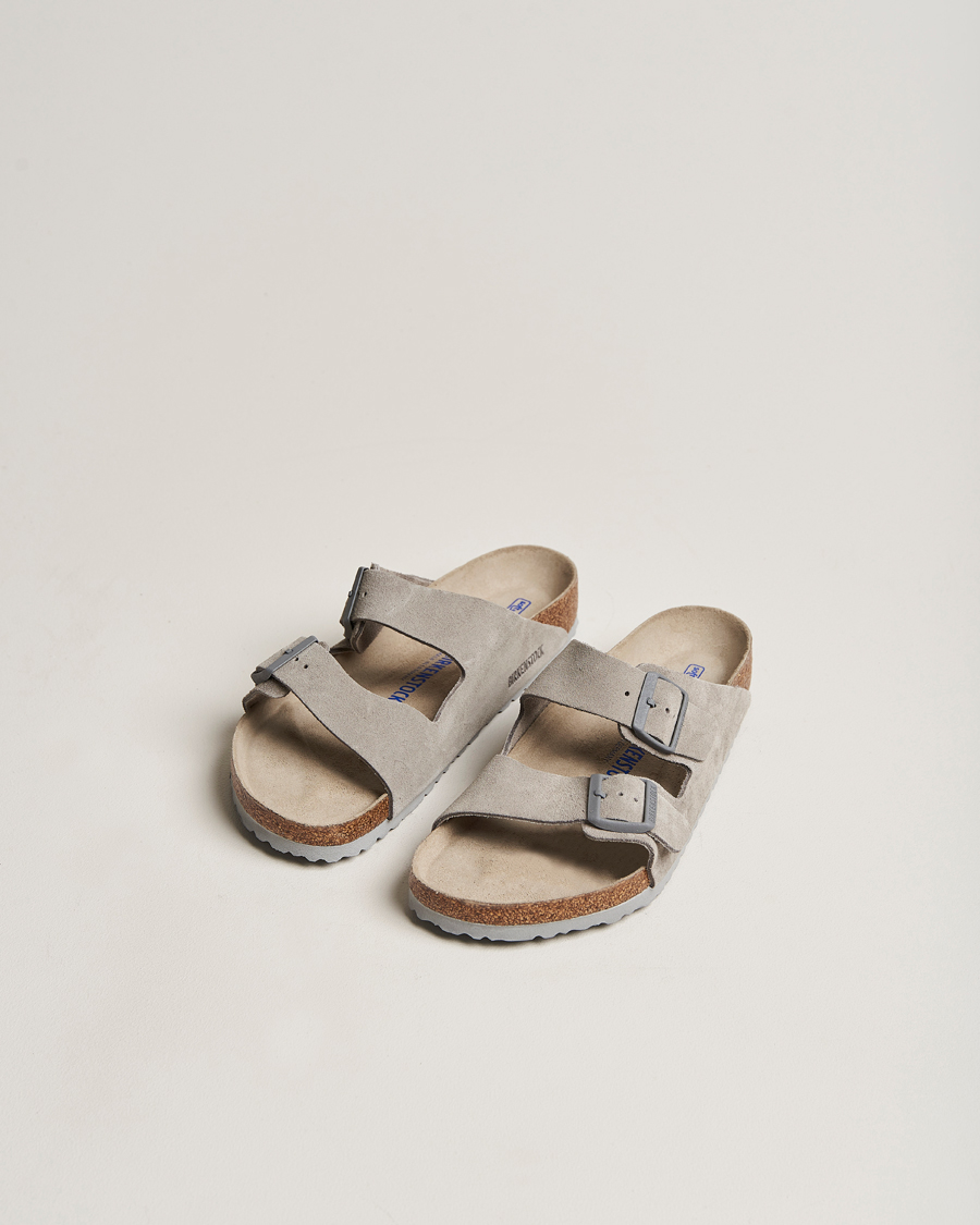 Uomini | Sandali & Diapositive | BIRKENSTOCK | Arizona Soft Footbed Stone Coin Suede