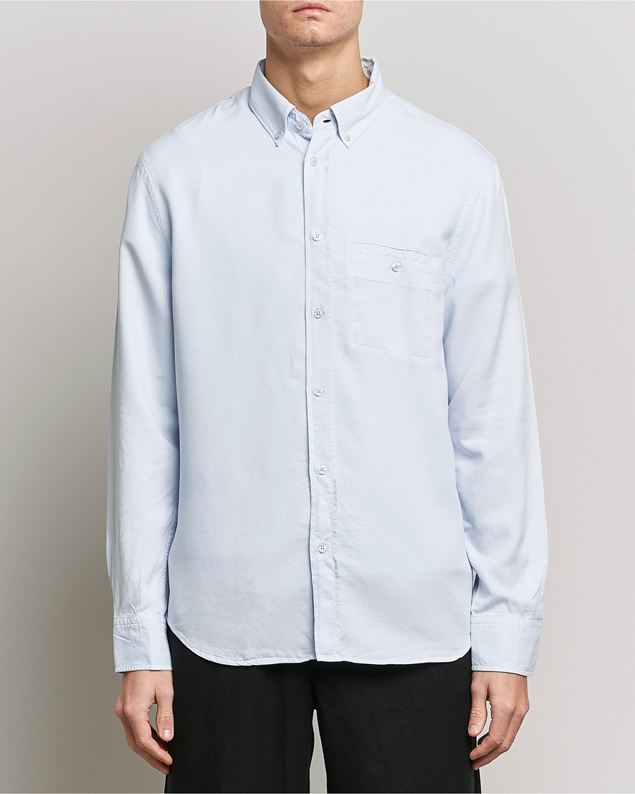 Uomini | Personal Classics | Filippa K | Zachary Lyocell Shirt Ice Blue