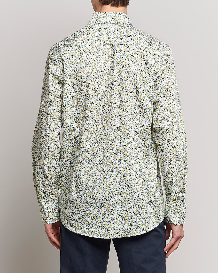 Uomini | Camicie | Eton | Signature Twill Contemporary Fit Shirt Lemon Print