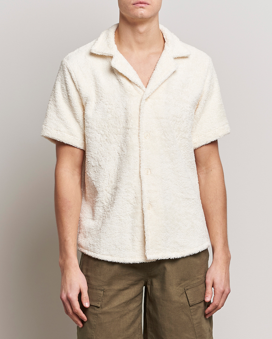 Uomini | Camicie a maniche corte | OAS | Cuba Ruggy Shirt Off White