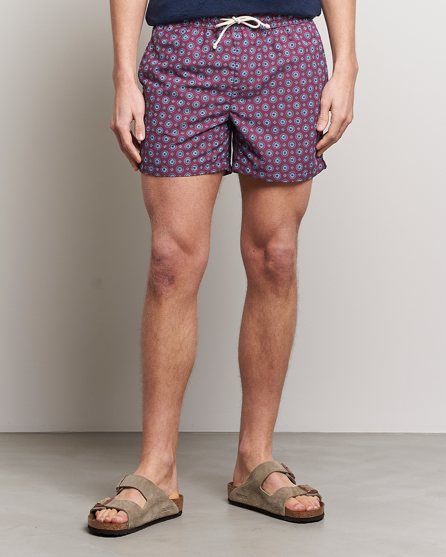 Uomini | Italian Department | Ripa Ripa | Printed Swimshorts Wine