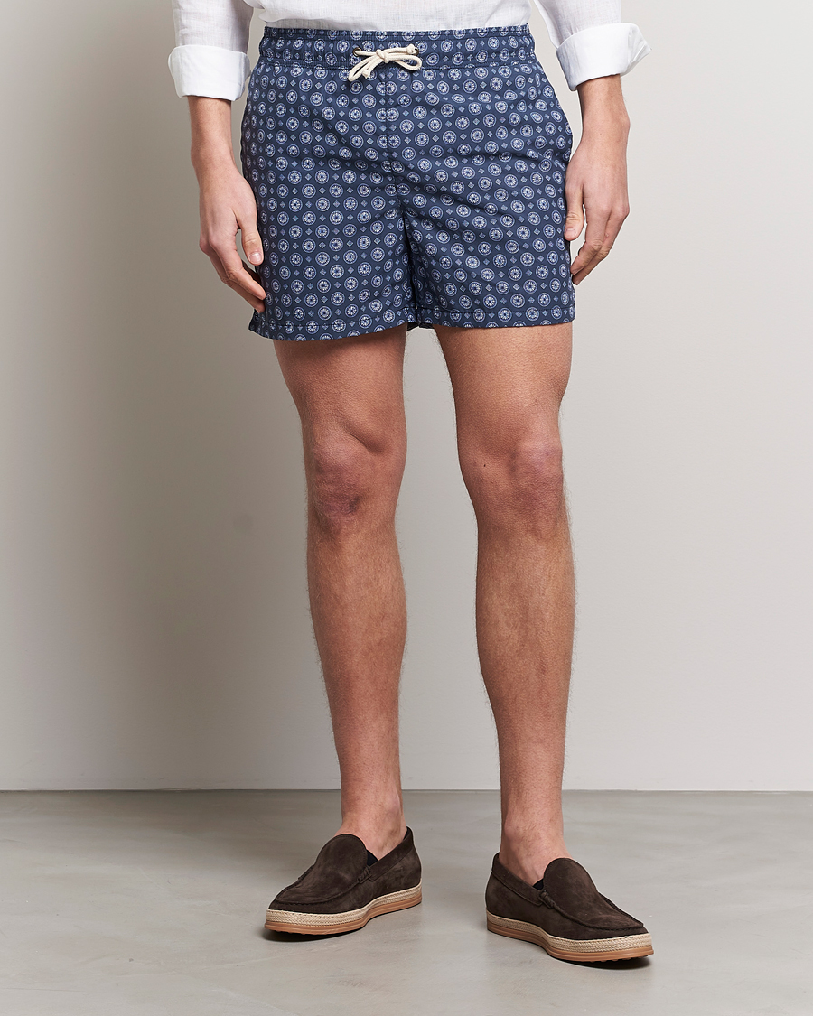 Uomini | Italian Department | Ripa Ripa | Printed Swimshorts Navy