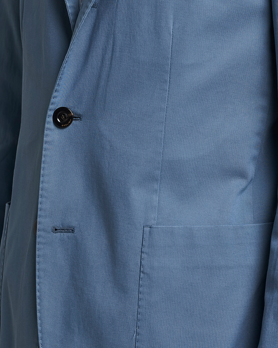 Uomini | Blazers | Boglioli | K Jacket Cotton Stretch Blazer Dusty Blue
