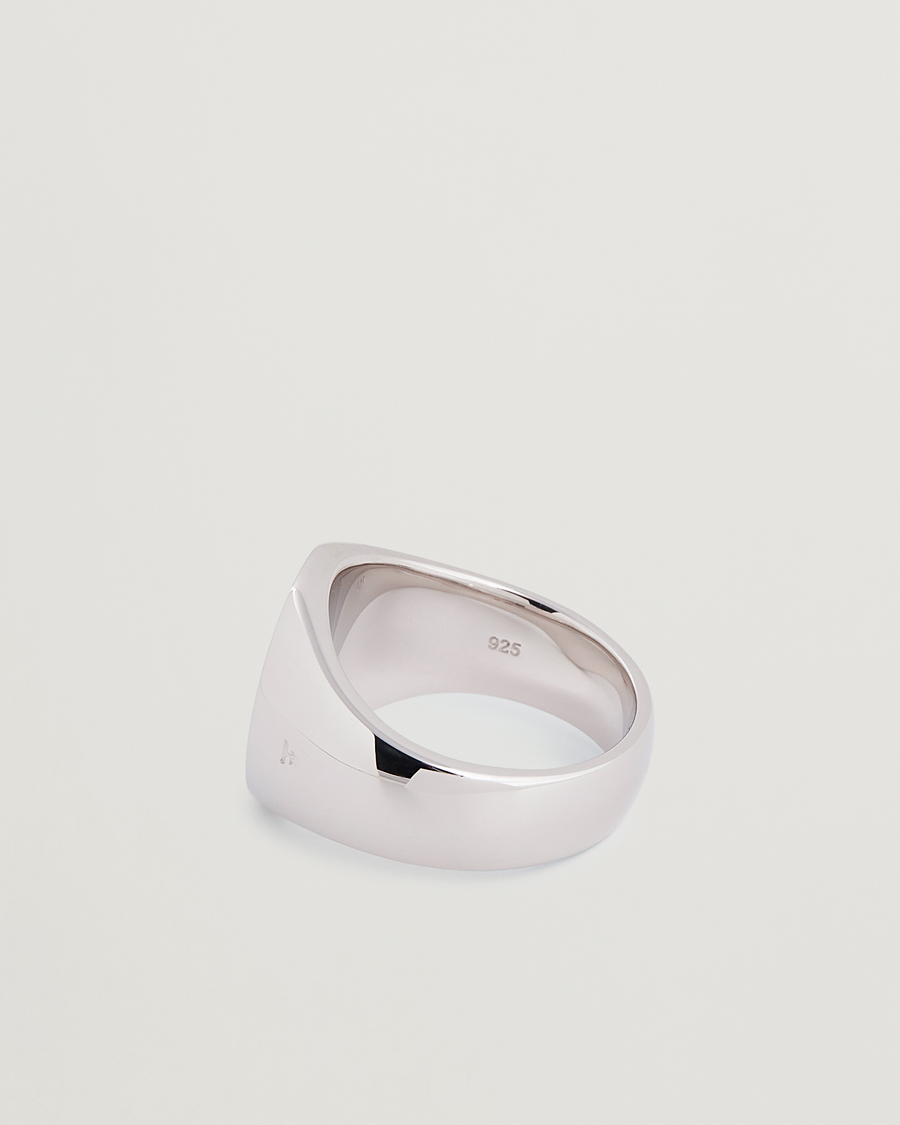 Uomini | Gioielli | Tom Wood | Oval Polished Ring Silver