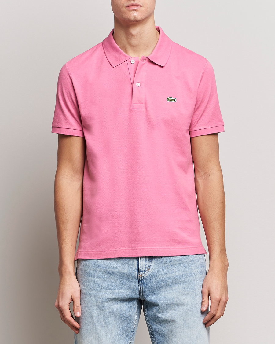 Uomini |  | Lacoste | Slim Fit Polo Piké Reseda Pink