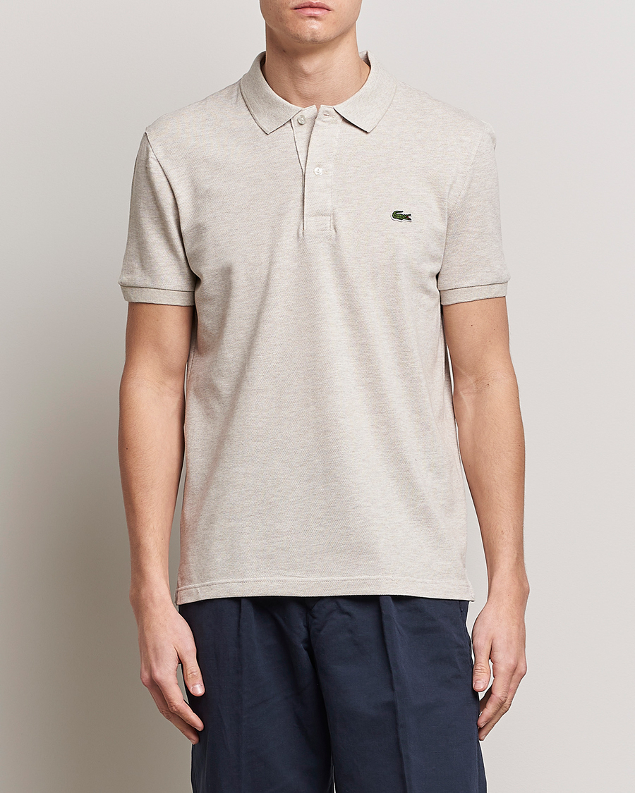 Uomini | Polo | Lacoste | Slim Fit Polo Piké Heather Wicker