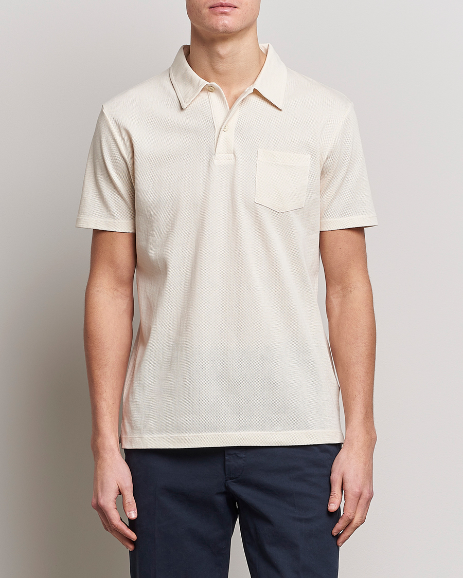 Uomini |  | Sunspel | Riviera Polo Shirt Undyed