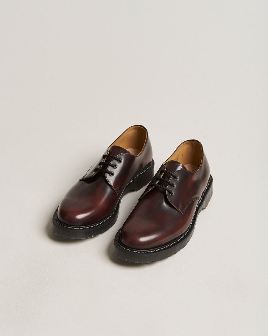 Uomini | Scarpe derby | Solovair | 3 Eye Gibson Shoe Burgundy Shine