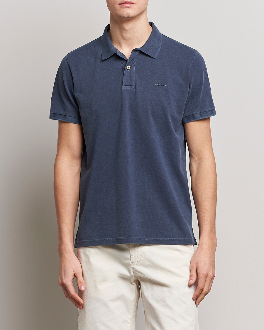 Uomini | Polo | GANT | Sunbleached Polo Evening Blue