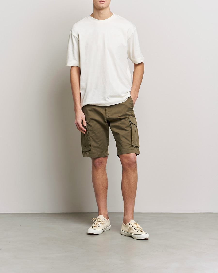 Uomini | T-shirt | GANT | Icon Crew Neck T-Shirt Cream