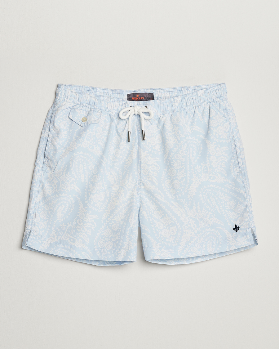 Uomini | Costumi da bagno | Morris | Paisley Bathing Trunks Light Blue