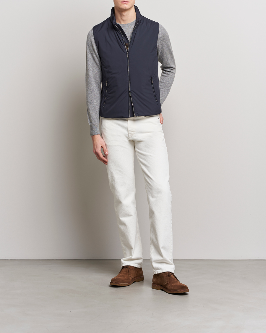Uomini | Giacche | MooRER | Senio Padded Vest Navy