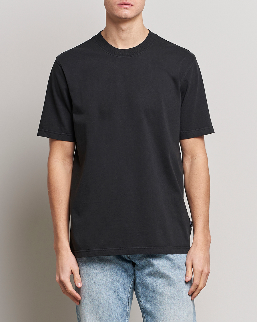 Uomini |  | NN07 | Adam Pima Crew Neck T-Shirt Black