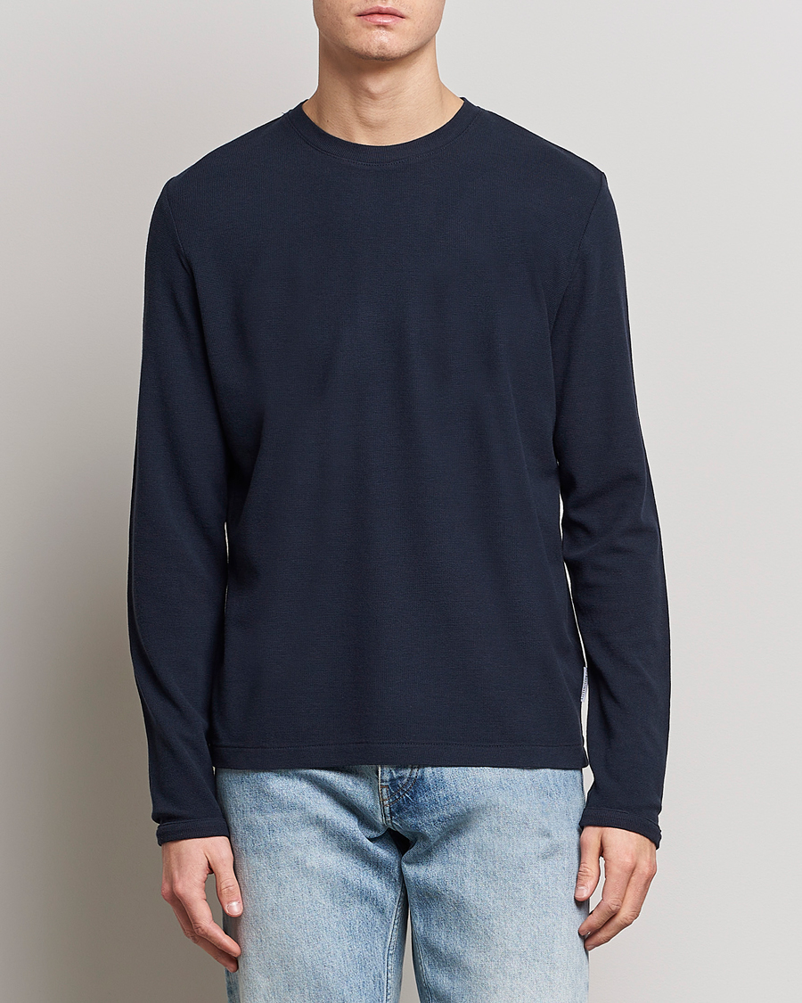 Uomini |  | NN07 | Clive Knitted Sweater Navy Blue