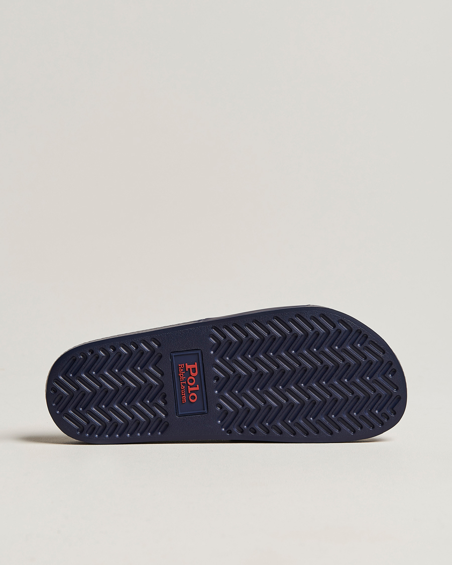 Uomini | Polo Ralph Lauren Logo Slides Navy | Polo Ralph Lauren | Logo Slides Navy
