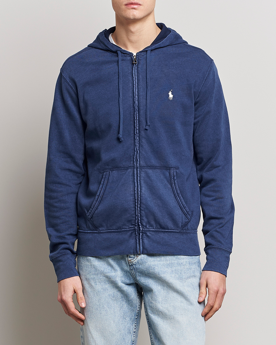 Uomini | Only Polo | Polo Ralph Lauren | Spa Terry Full Zip Hoodie Newport Navy