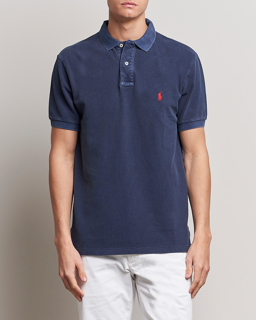 Uomini |  | Polo Ralph Lauren | Heritage Mesh Polo Newport Navy