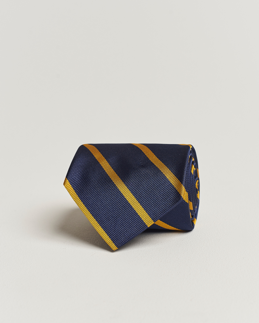 Uomini | Cravatte | Polo Ralph Lauren | Striped Tie Navy/Gold