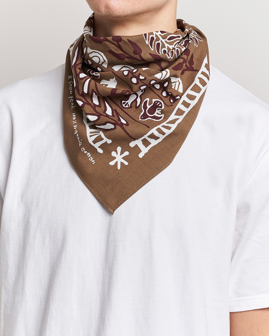 Uomini |  | Snow Peak | OG Cotton Nordic Bandana Brown