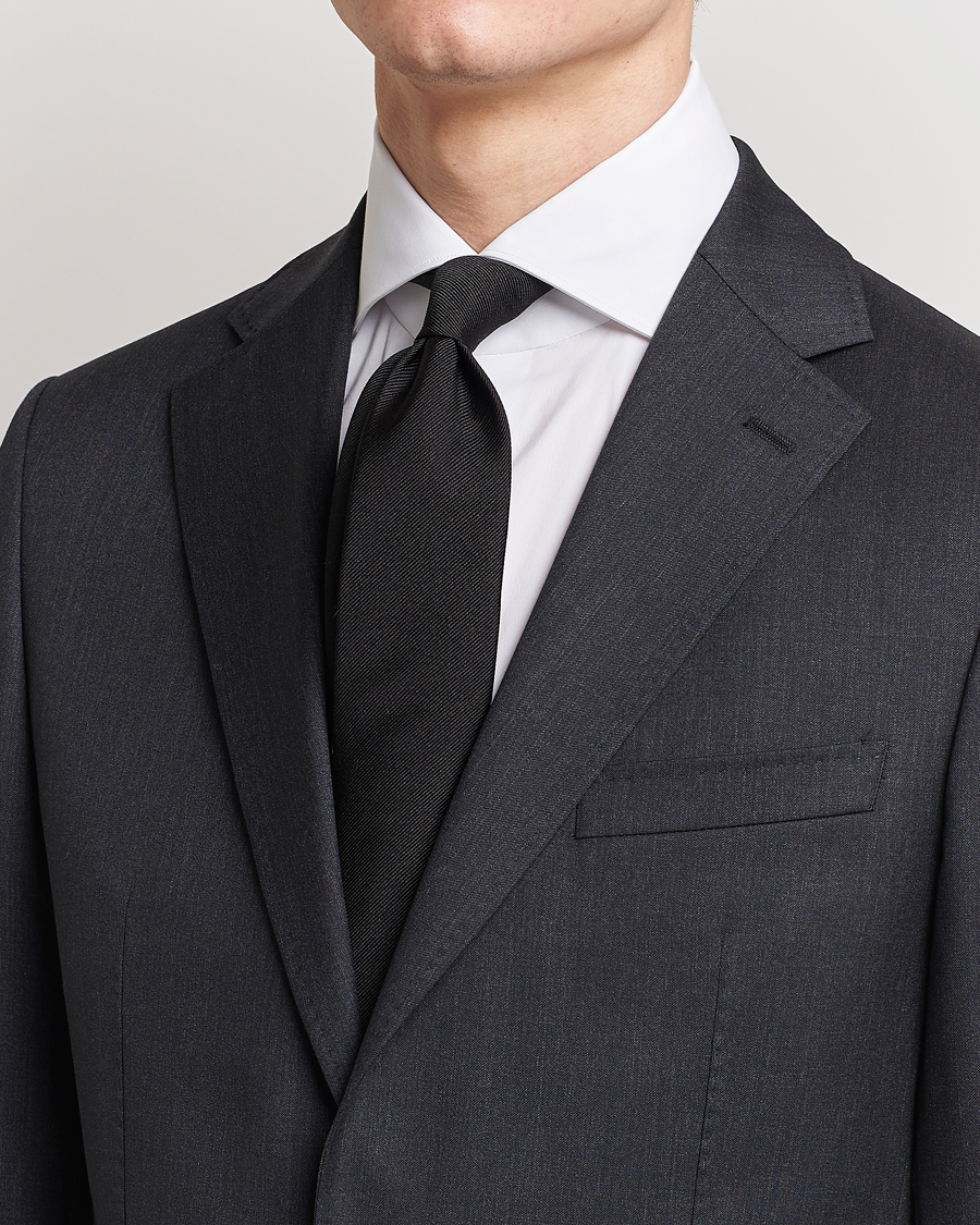 Uomini | Abito da studente | BOSS BLACK | Silk 7,5 cm Tie Black