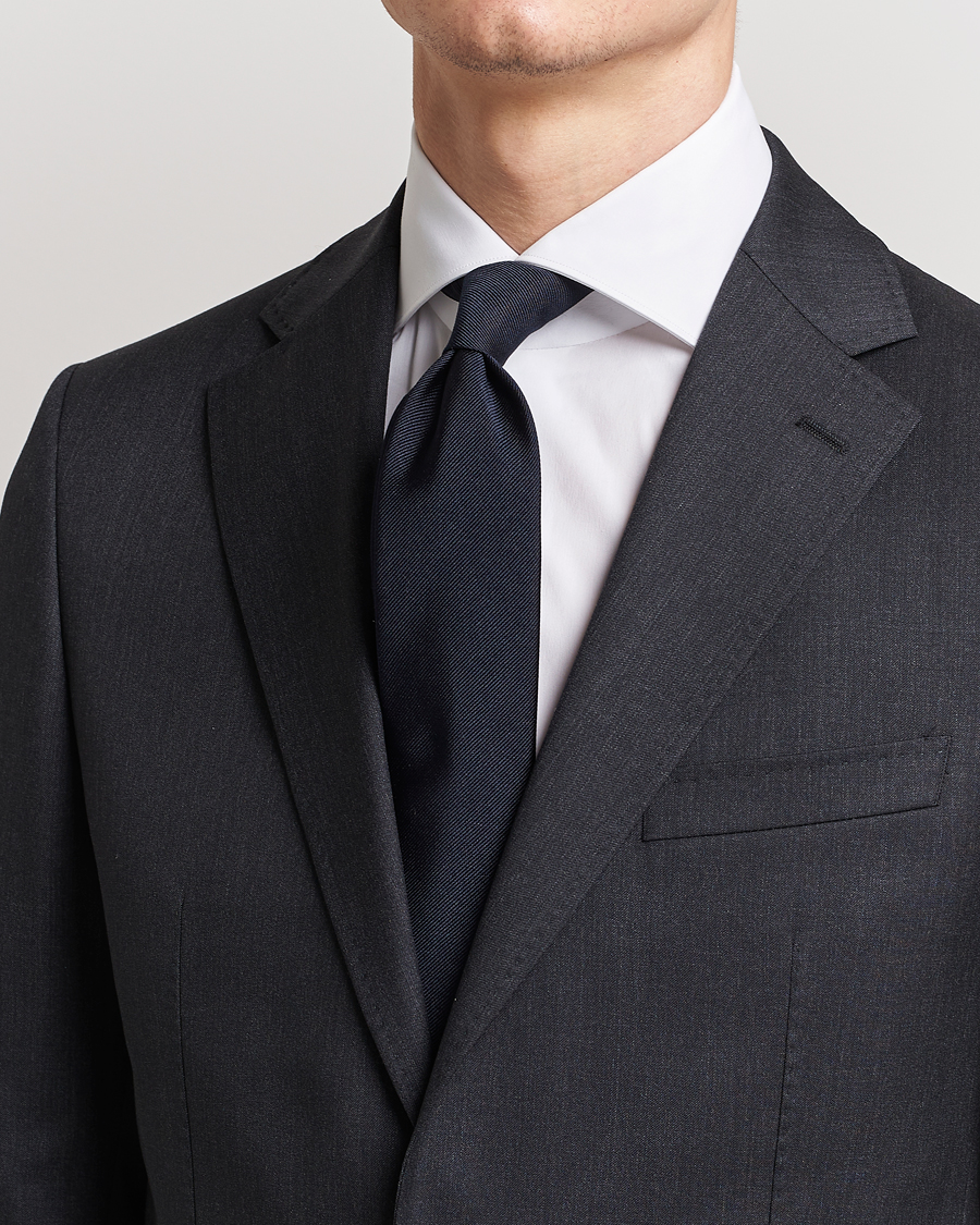 Uomini | Accessori | BOSS BLACK | Silk 7,5 cm Tie Dark Blue