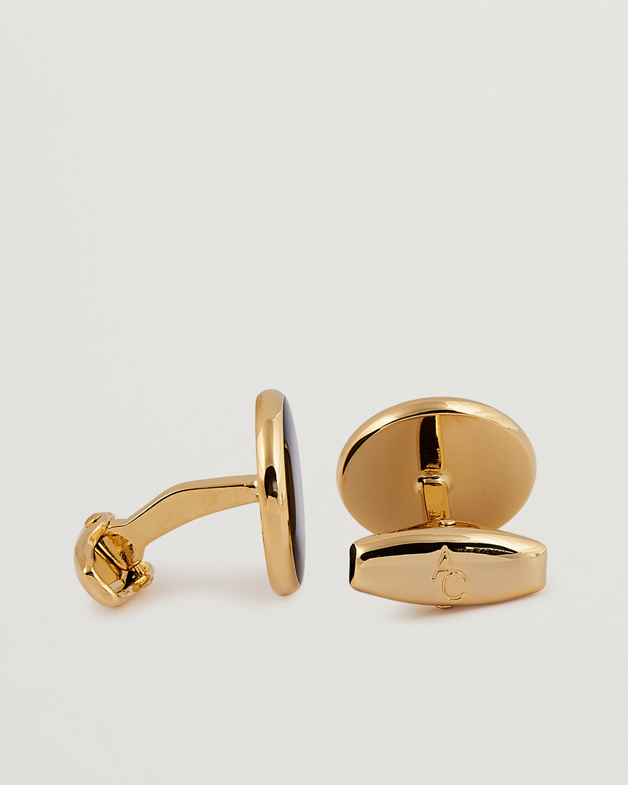 Uomini | The Classics of Tomorrow | Amanda Christensen | Cufflink & Shirt Studs Set Black/Gold