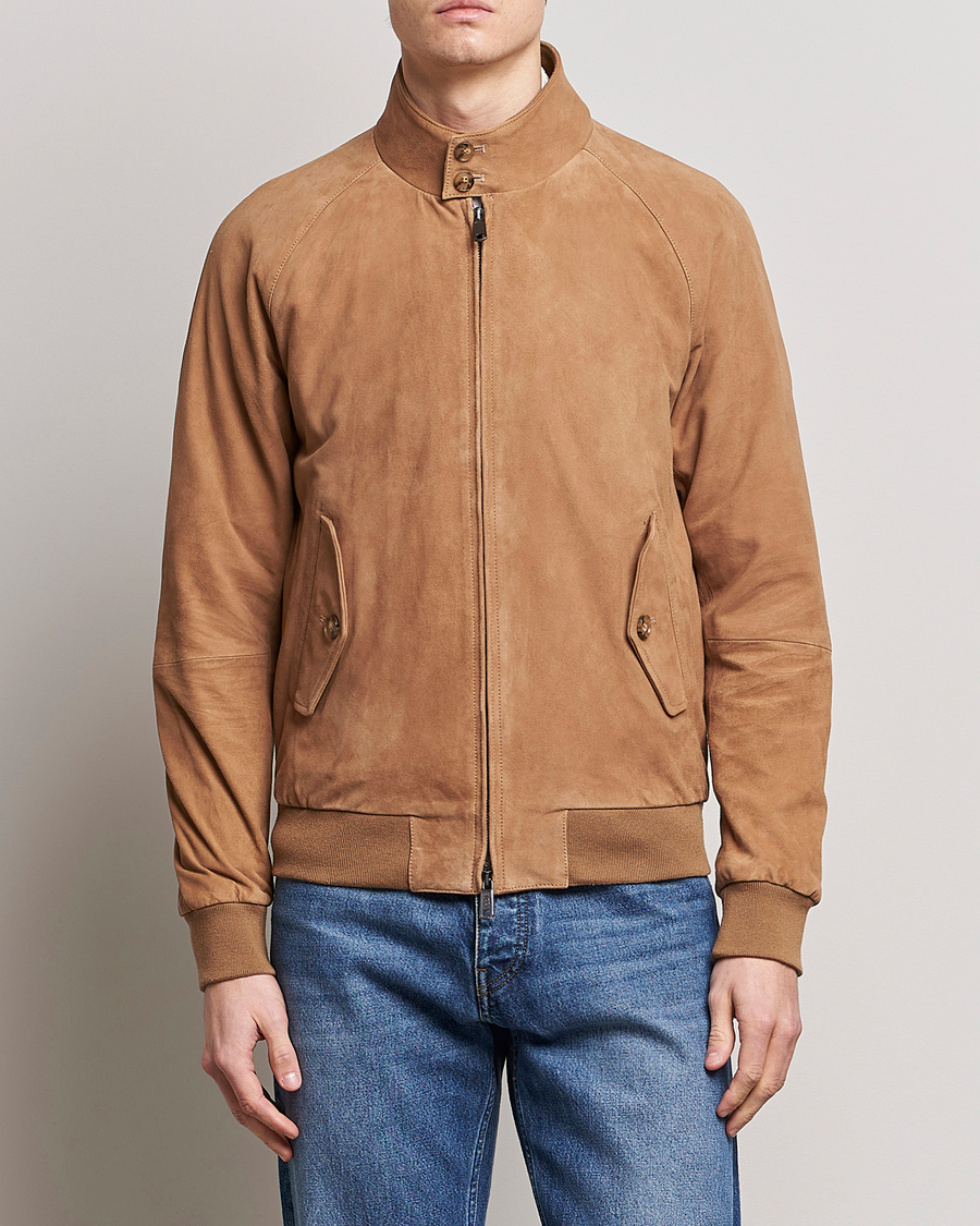 Uomini | Giacche primaverili | Baracuta | G9 Suede Jacket Tobacco