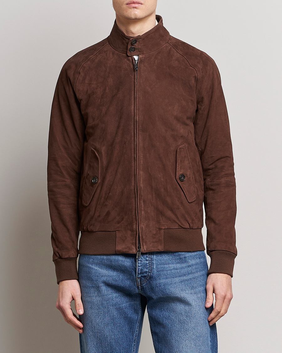 Uomini | Giacche autunnali | Baracuta | G9 Suede Jacket Chocolate