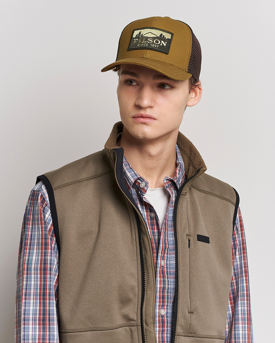 Uomini | Outdoor | Filson | Logger Mesh Cap Dark Tan