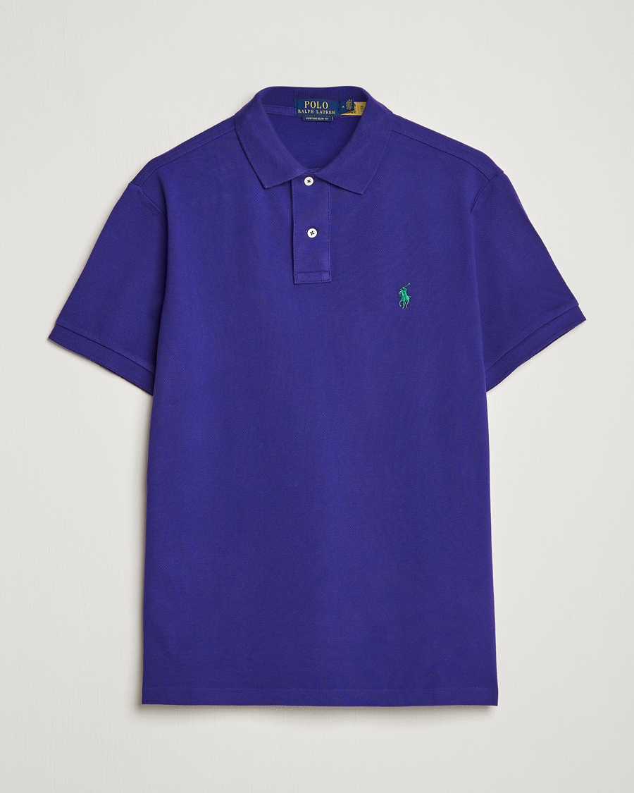 Uomini | Polo | Polo Ralph Lauren | Custom Slim Fit Polo Chalet Purple