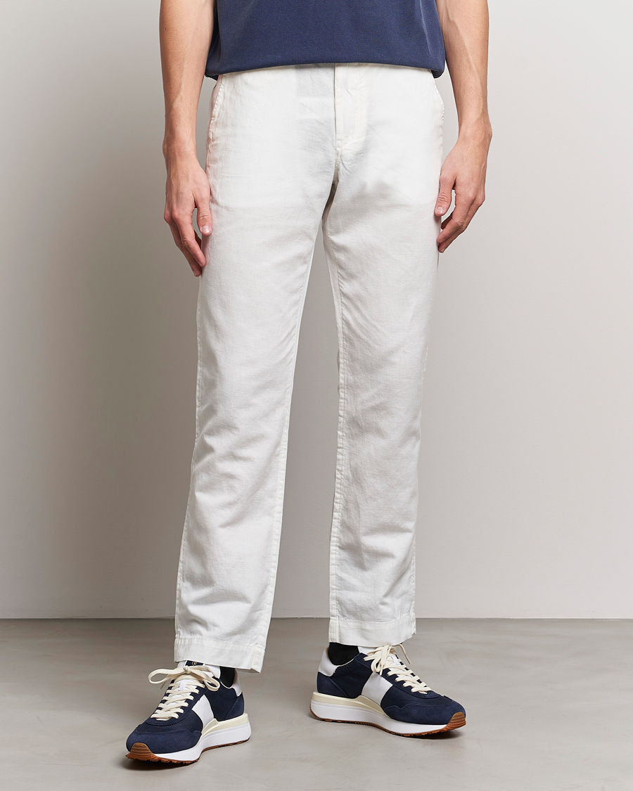 Uomini |  | Polo Ralph Lauren | Cotton/Linen Bedford Chinos Deckwash White