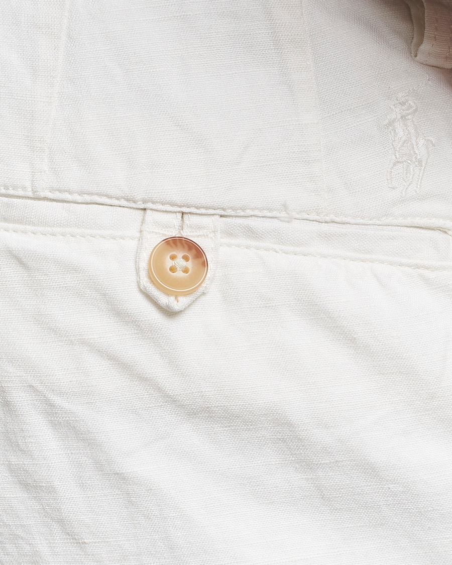 Uomini | Pantaloni | Polo Ralph Lauren | Bedford Cotton/Linen Straight Fit Pants White