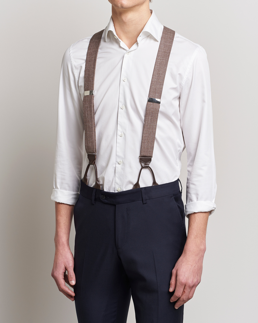 Uomini |  | Albert Thurston | Linen Braces Brown